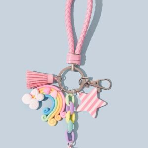 Kawaii Bag Charm Rainbow Star