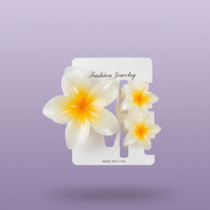 set de pinzas para el cabello color blanco